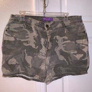 Camo Jeans Shorts